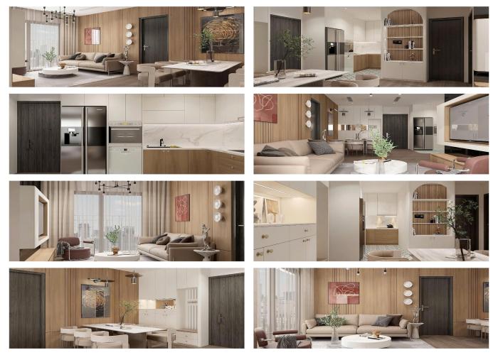 💎 Thiết Kế Nội Thất Căn Hộ 2PN 2WC BE_65 m2 Vinhomes Garden Park